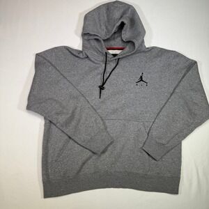 Jordan‎ Air Jumpman Hoodie Sweatshirt Gray Pullover Mens Activewear